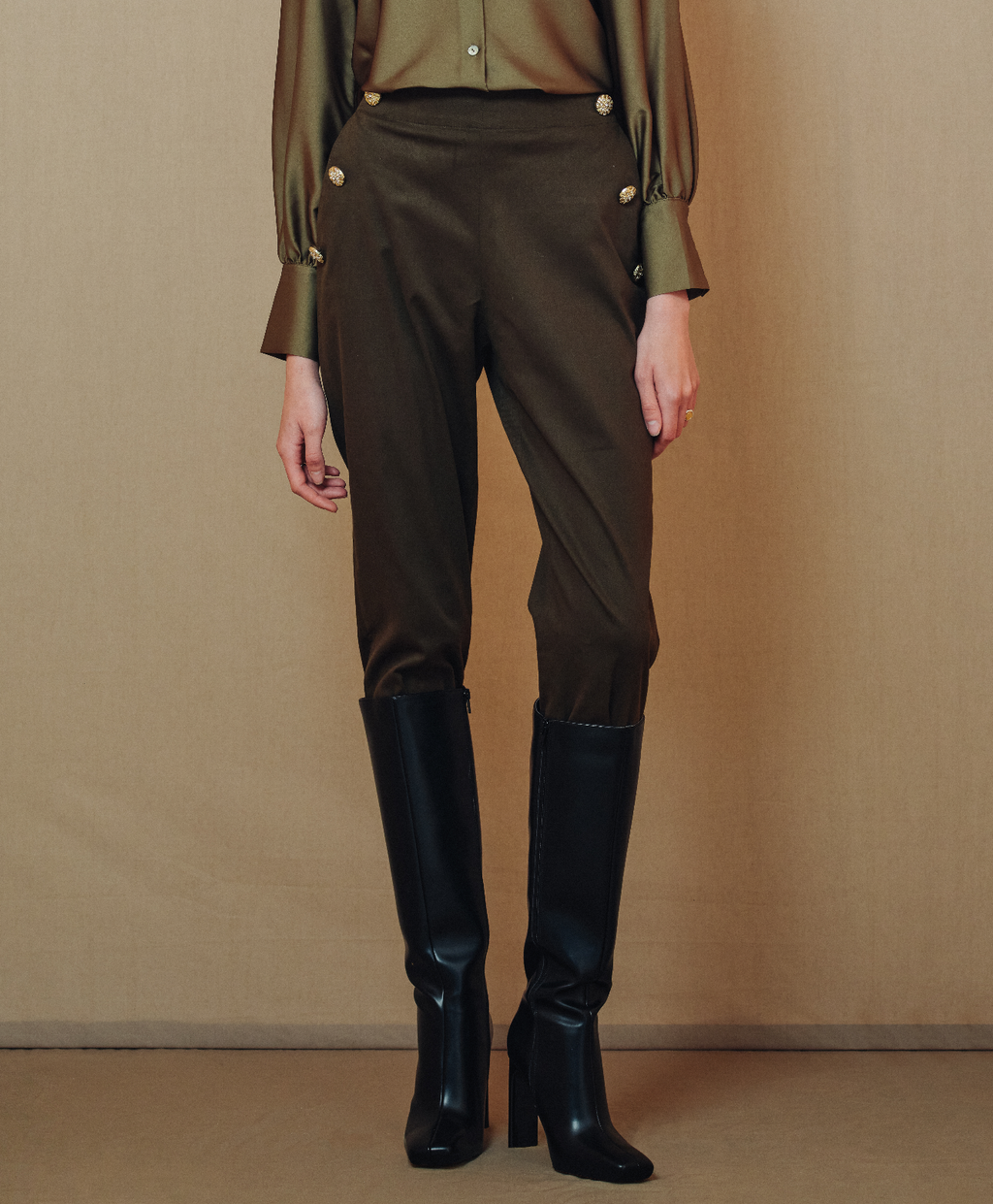 Olive Green Pantolon