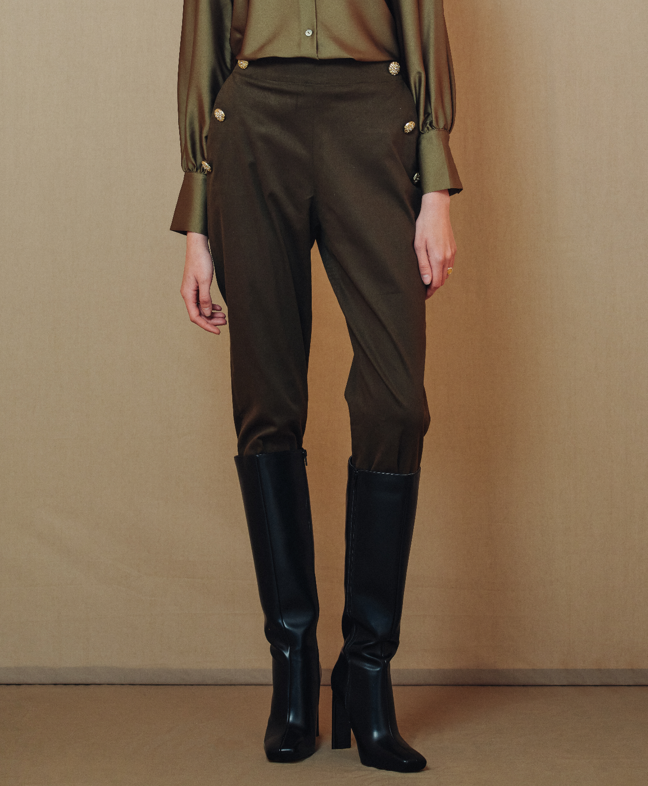 Olive Green Pantolon