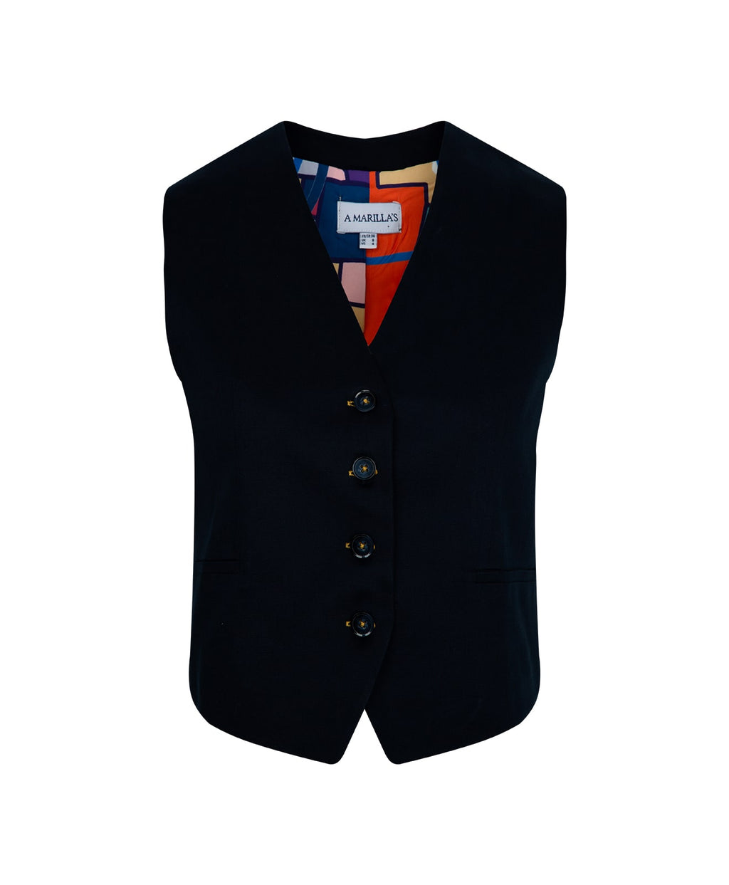 Navy Blue- Sdyney Map Yelek