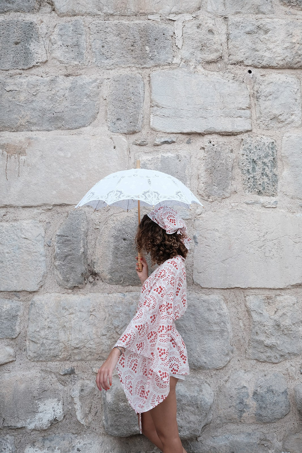 Red Koi Kısa Kimono