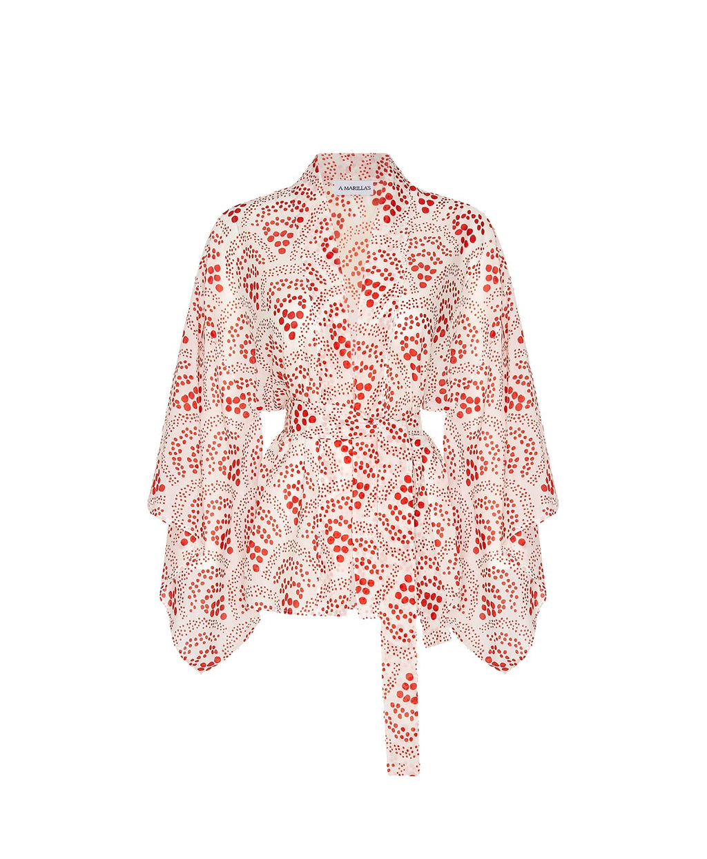 Red Koi Kısa Kimono