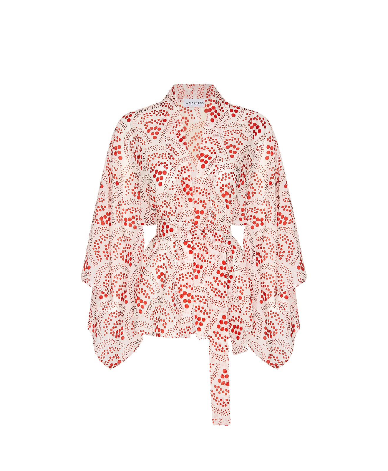Red Koi Kısa Kimono