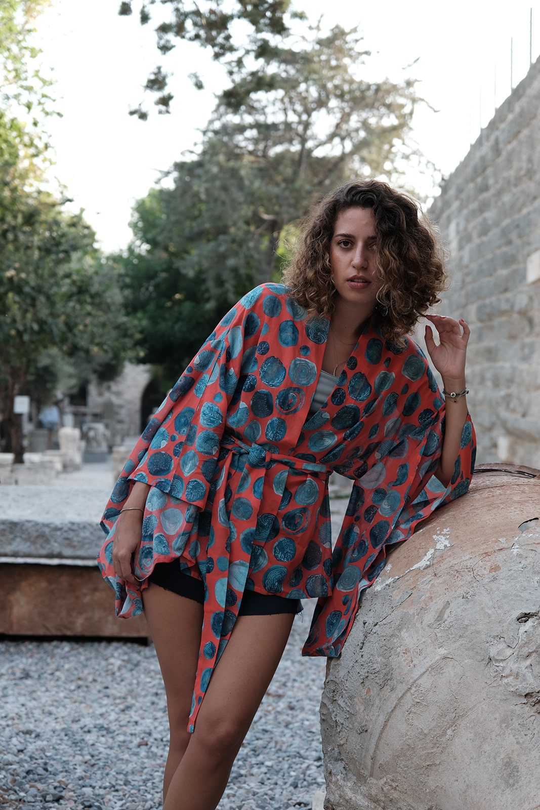 Rojo Cera Kısa Kimono