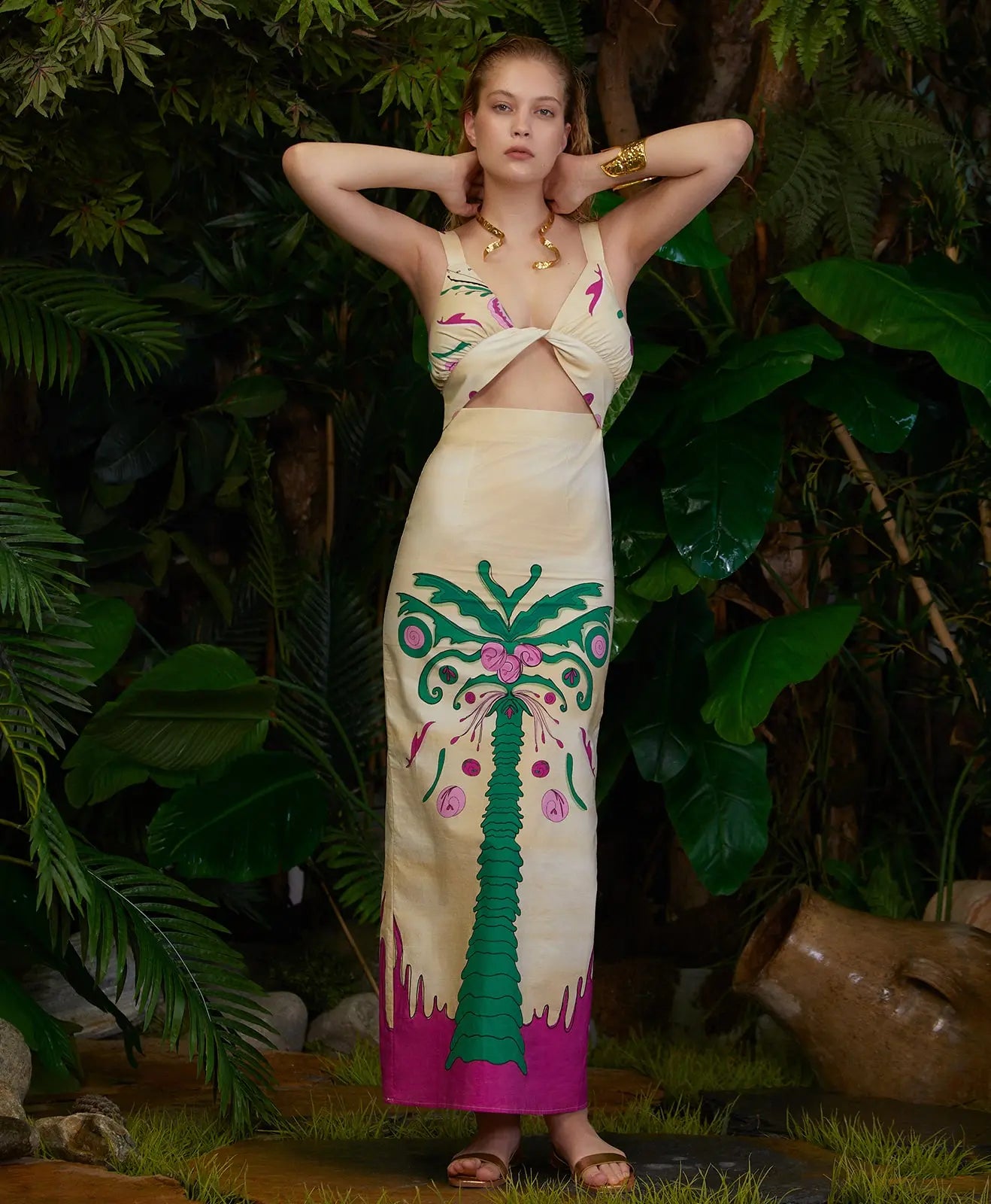 Rubby Palm Elbise