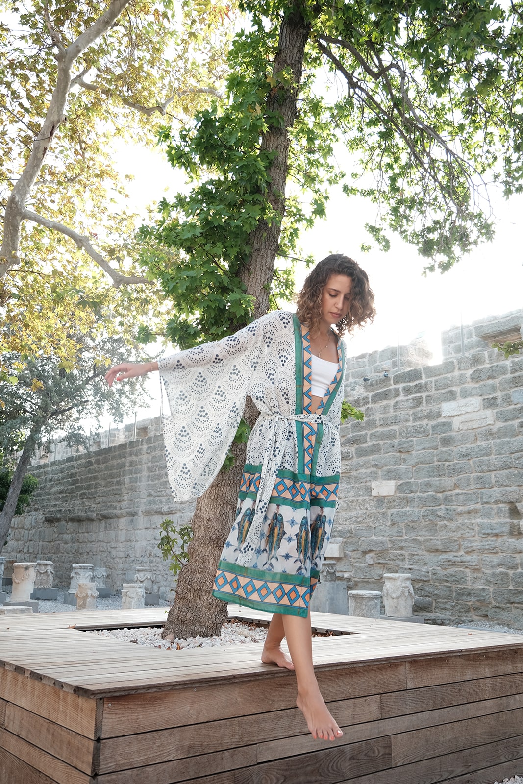 Sicilian Fish Uzun Kimono