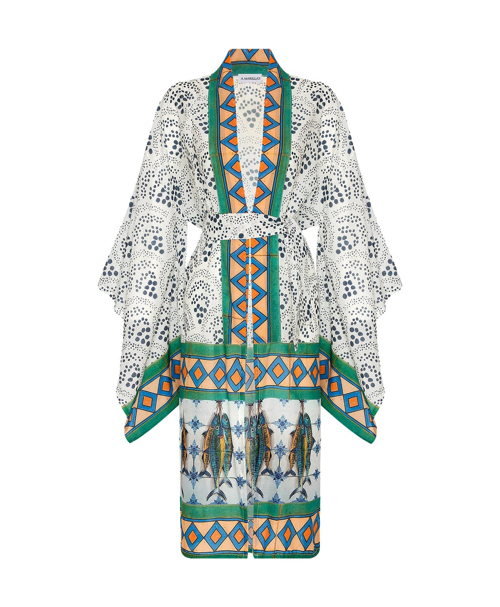 Sicilian Fish Uzun Kimono