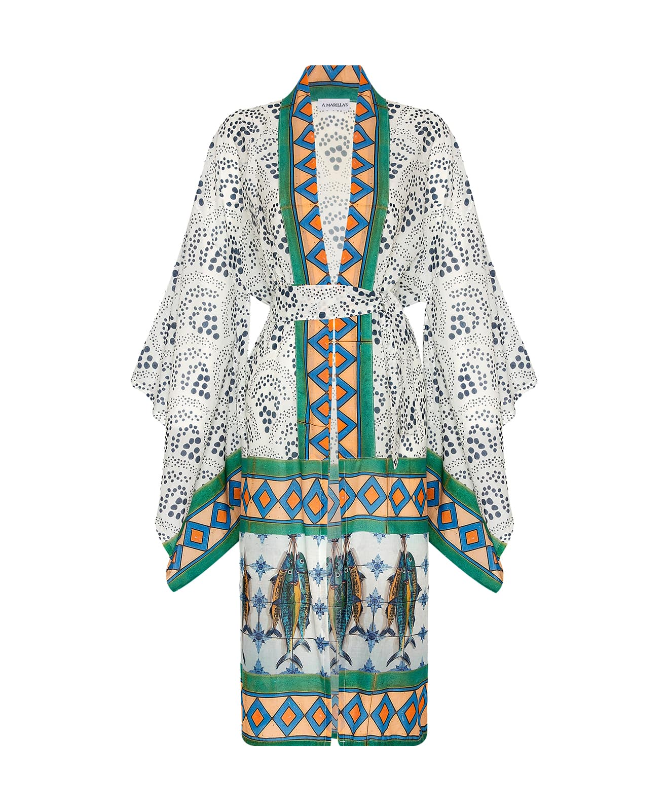 Sicilian Fish Uzun Kimono