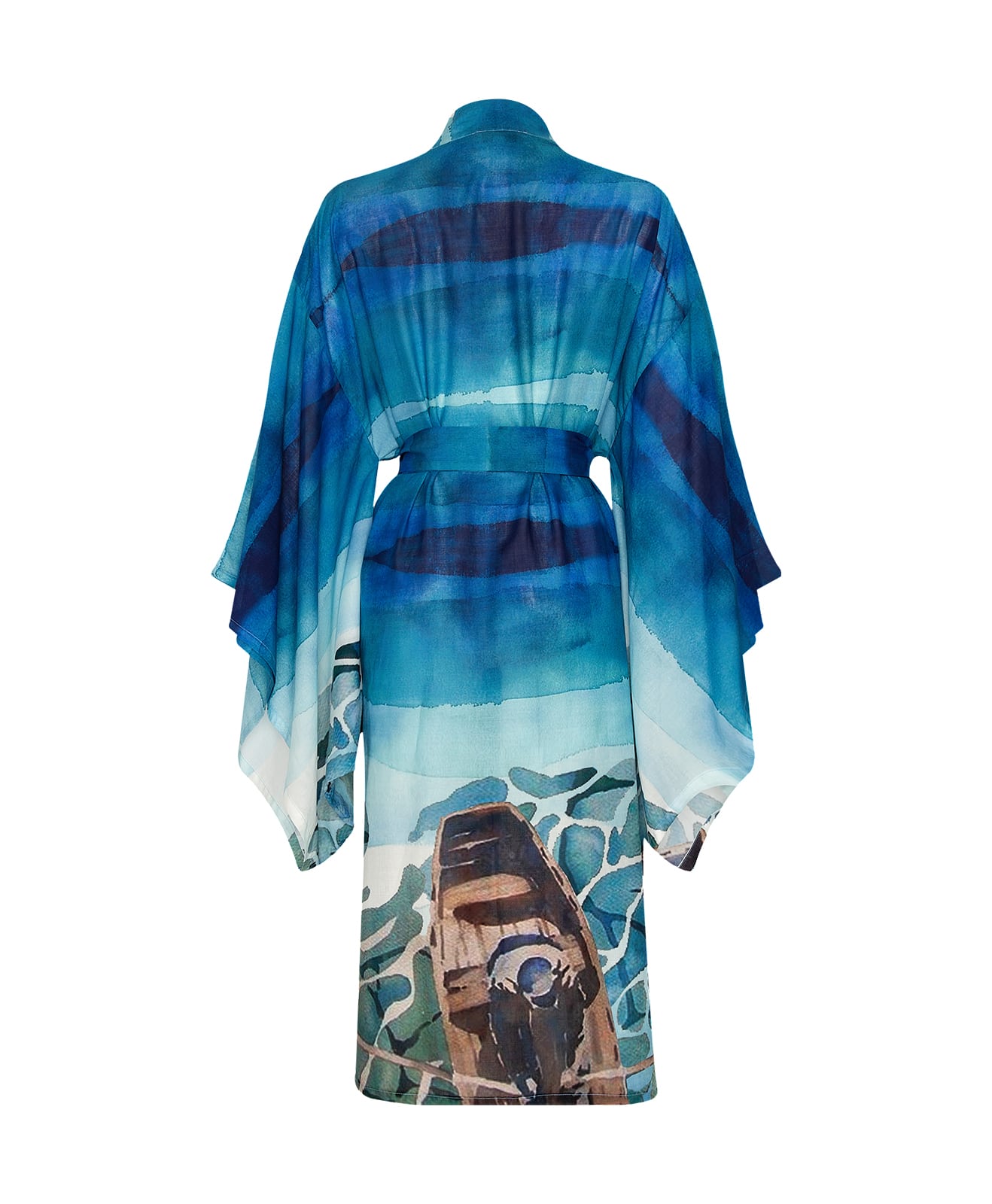 Zanzi Wood Boat Uzun Kimono