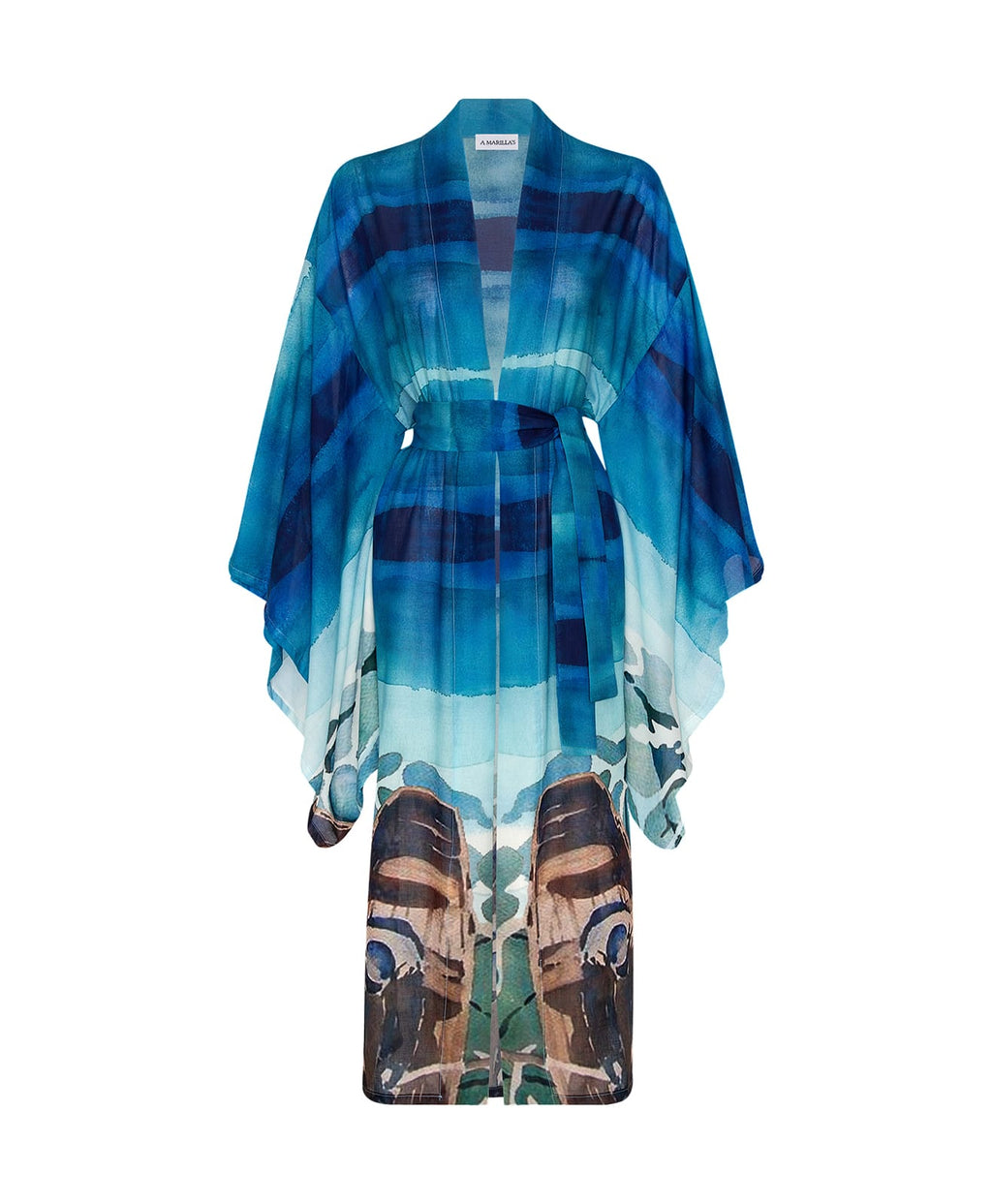 Zanzi Wood Boat Uzun Kimono