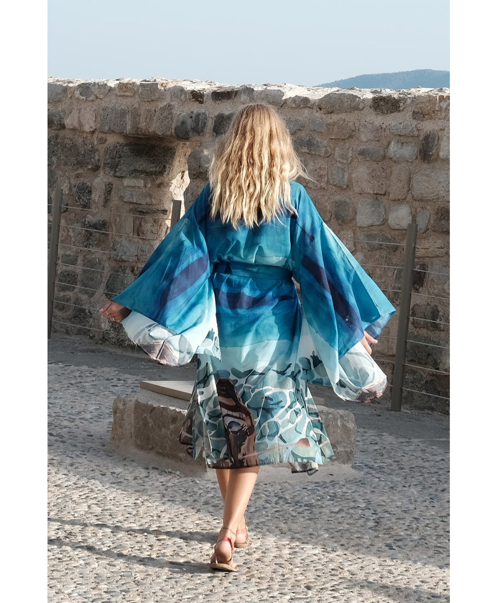 Zanzi Wood Boat Uzun Kimono