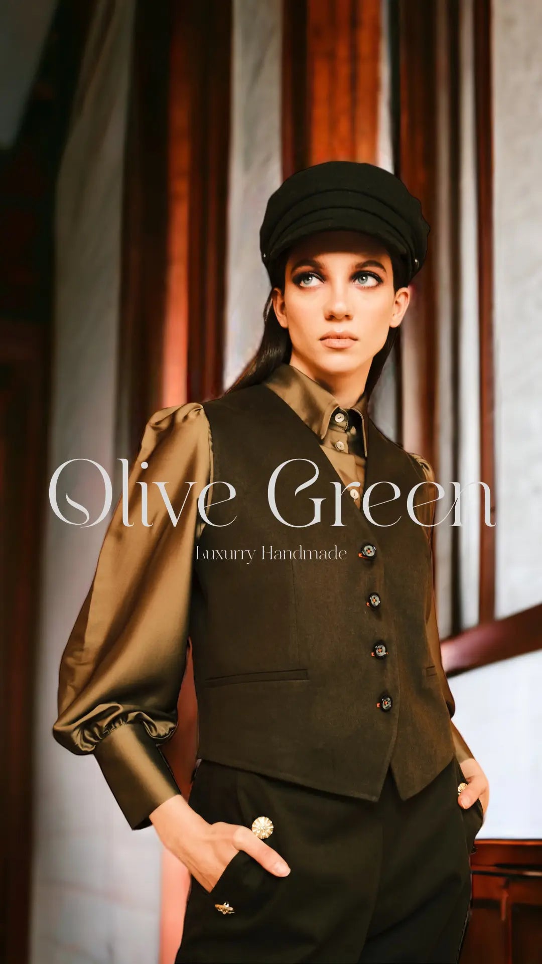 Olive Green Pantolon